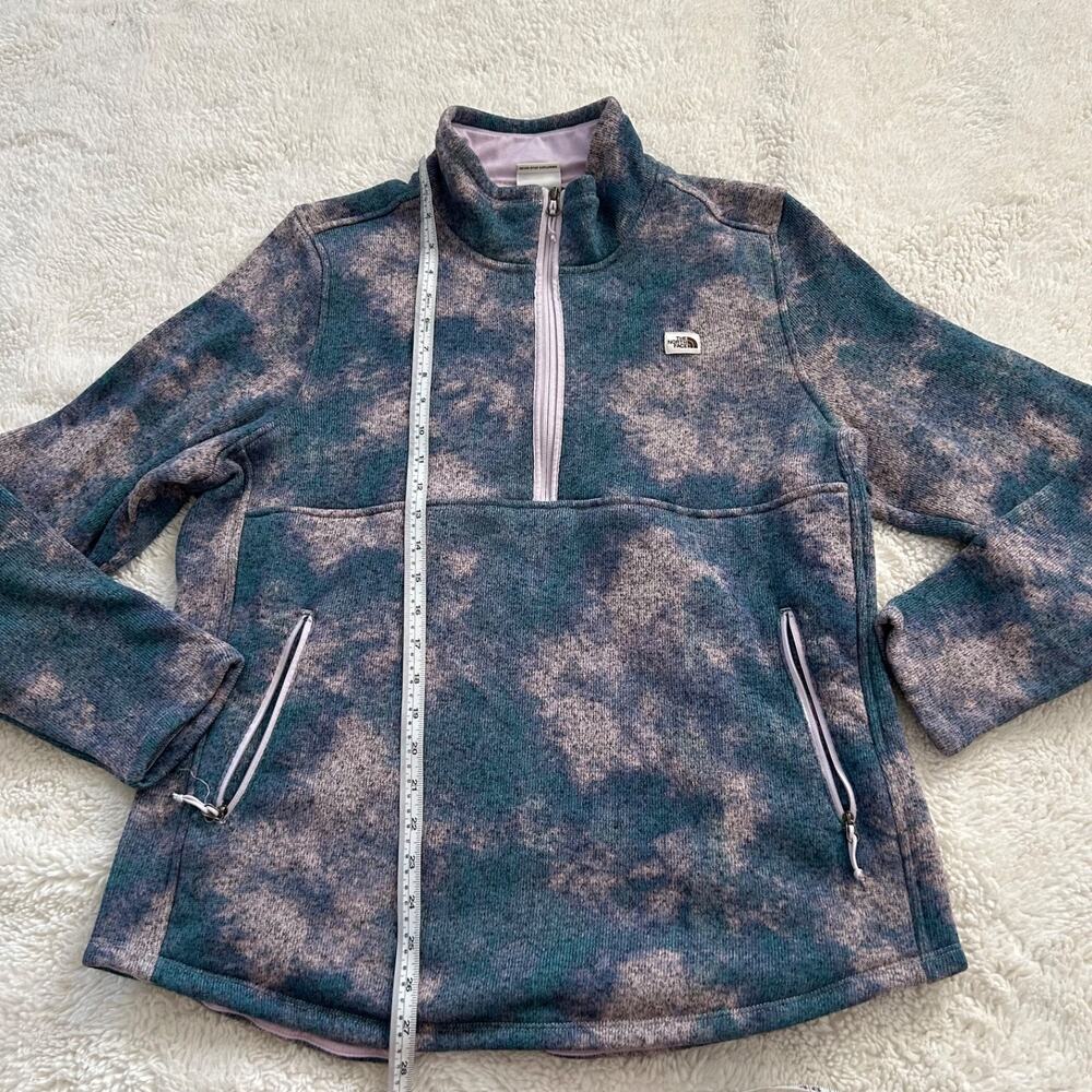 North Face Womens Crescent Quarter Zip Fleece Blue/Pink XXL Gorpcore Outdoors - Picture 5 of 7